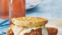 Fried Chicken Breakfast Sandwiches with sweet & spicy gravy