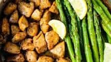 Garlic Butter Chicken Asparagus Skillet