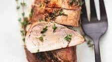 Garlic Butter Roasted Pork Tenderloin