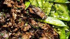 Garlic Butter Steak Stir Fry with Snow Peas