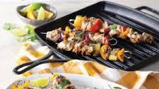 Garlic-Citrus Pork and Pepper Kabobs