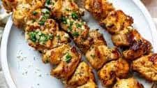 Garlic Parmesan Chicken Skewers