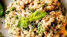 Garlic Parmesan Risotto (BAKED or stove top)