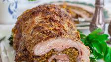 Garlic & Pistachio Stuffed Leg of Lamb Recipe (video)