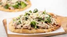 Garlicky Pork and Broccoli Flatbread with Parmesan