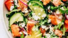 Greek Salmon Salad Bowls