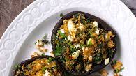 Greek Spinach and Feta Stuffed Mushrooms