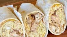 Grilled Chicken Breakfast Burritos