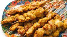 Grilled Curry Chicken Kebabs