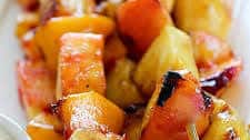 Grilled Fruit Skewers with Easy Yogurt Dip