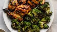 Grilled Honey Mustard Chicken and Broccoli