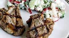 Grilled Lamb Chops with Garlic and Herbs