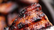 Grilled Pork Belly with Sticky Sweet Glaze