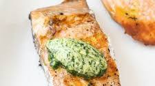 Grilled Salmon with Basil Butter Recipe