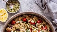 Grilled Shrimp Pesto Pasta