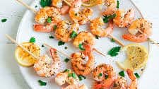 Grilled Shrimp Skewers with Herb Butter