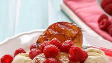Grilled Spiced Peach Melba