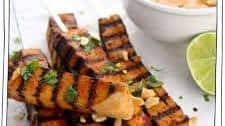 Grilled Tofu Skewers with Spicy Peanut Sauce