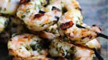 Grilled lemon herb shrimp