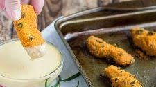 Herb Breaded Chicken Fingers with Honey Mustard Sauce