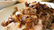 Herb Crusted Grilled Pork Tenderloin with Crispy Shallots