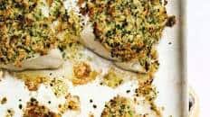 Herb-crusted cod fillet recipe