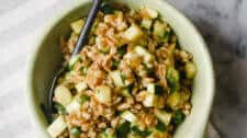 Herbed Farro Salad with Apples & Zucchini
