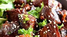 Honey Garlic Baked Pork Bites