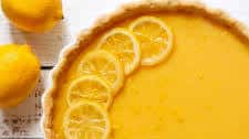 Honey-Lemon Tart with Shortbread Crust