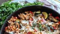 Italian Chicken, Farro and Vegetable Skillet