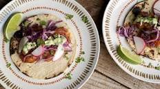 Jeanette's Spicy Shrimp Tacos with Creamy Avocado Lime Sauce