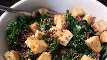 Kale Quinoa Bowl with Maple Sriracha Tofu