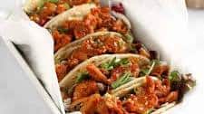 Korean Spicy Pork Soft Tacos