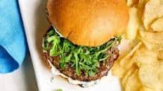 Lamb Burgers With Mint-Yogurt Sauce