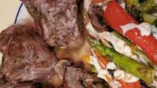 Lamb Chops and Vegetables in Foil