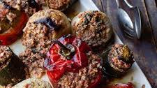 Lamb, Spinach and Rice Stuffed Vegetables (Yemista)