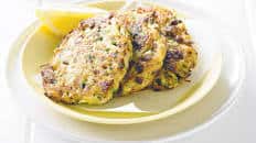 Lamb, zucchini and potato fritters