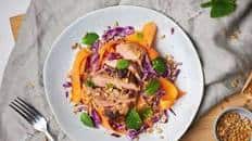 Maple and mustard glazed pork