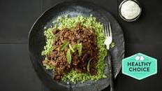 Masala Lamb and Lentils with Broccoli 'Rice'