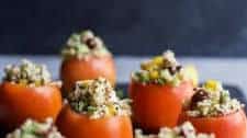 Mediterranean Quinoa Stuffed Tomatoes