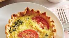 Mini Caprese Quiche