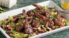 Mint-honey marinated lamb with quinoa-herb salad