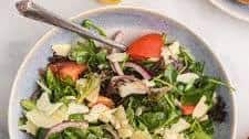 Mixed Green Salad with Honey Lemon Dressing