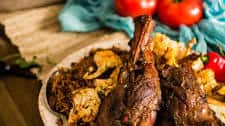 Moroccan Braised Lamb Shanks