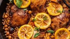 Moroccan-Spiced Chicken and Couscous Skillet
