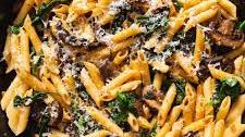 Mushroom Spinach Pasta