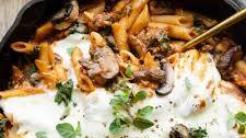 Mushroom & Spinach Pasta Bake