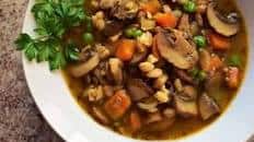 Mushroom and Farro Soup