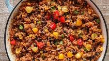 One-Pan Ground Beef and Rice