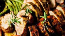 One Pan Roasted Pork Tenderloin with Veggies (30 Minute Meal)
